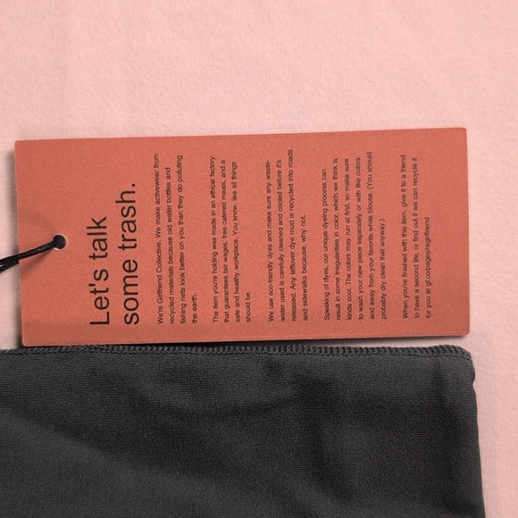 Girlfriend Collective Green Paloma Racerback Sports Bra - Picture 3 of 7